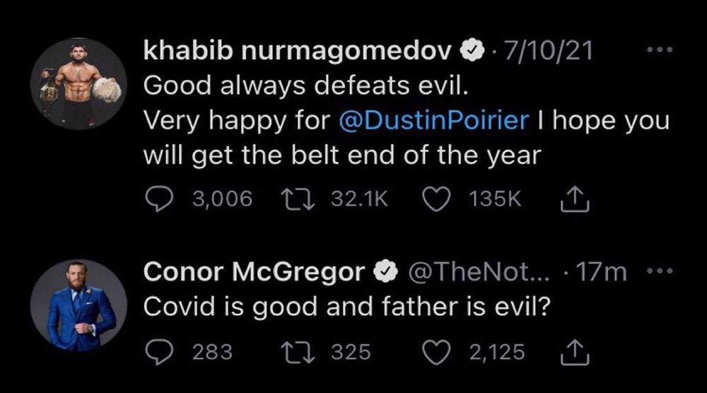 Engil vaznda sobiq UFC chempioni Xabib Nurmagomedov irlandiyalik Konor Makgregorning marhum otasi haqida aytgan nomaqbul so'zlariga munosabat bildirdi.
			