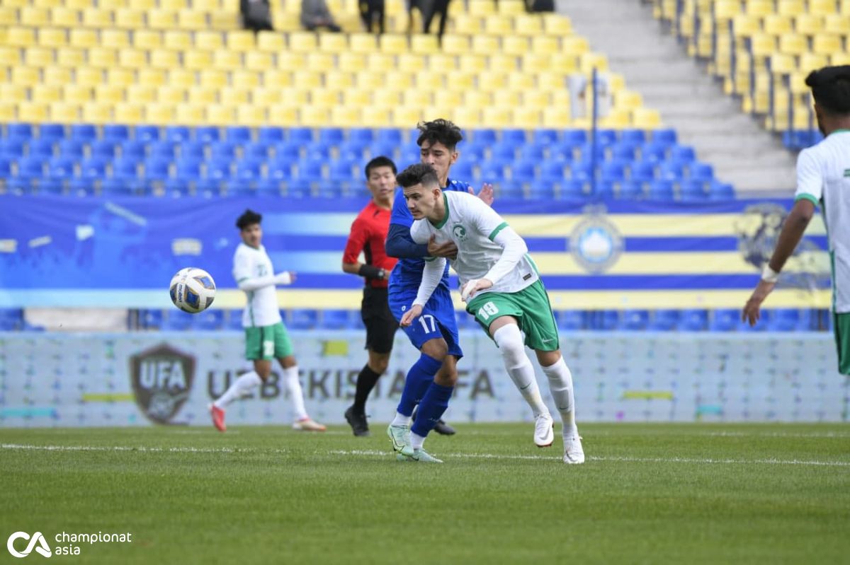 U-23 Osiyo chempionati saralashi doirasidagi Saudiya Arabistoni - O'zbekiston uchrashuvi yakunlandi. 
			