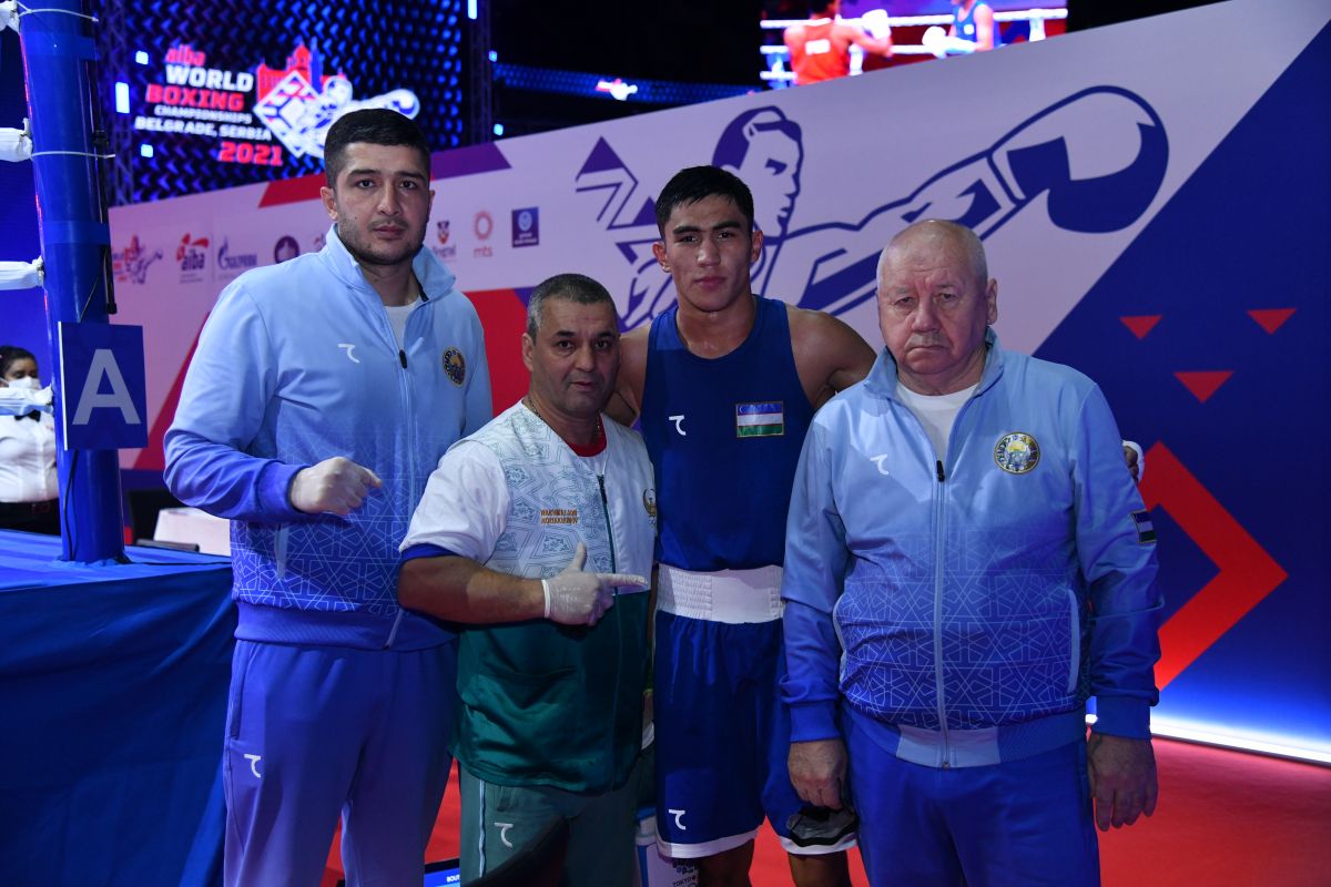 -67 kg vaznli bokschimiz Asadxo'ja Mo'ydinxo'jaev jahon chempionatidagi ilk jangini irlandiyalik raqibga qarshi o'tkazdi va g'alaba qozondi.
			