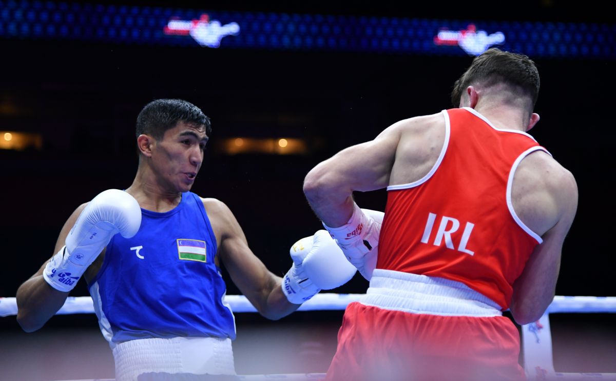 -67 kg vaznli bokschimiz Asadxo'ja Mo'ydinxo'jaev jahon chempionatidagi ilk jangini irlandiyalik raqibga qarshi o'tkazdi va g'alaba qozondi.
			