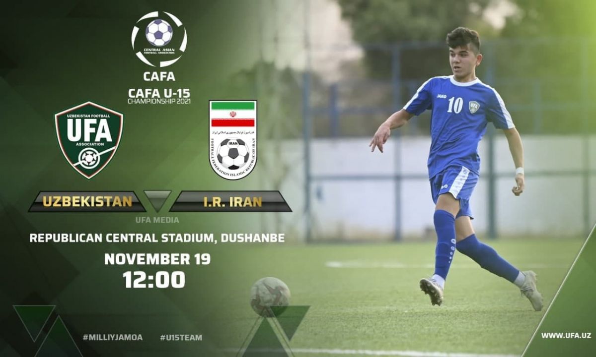 Bugun Tojikiston poytaxti Dushanbe shahrida CAFA U-15 Championship 2021 musobaqasi start oladi.
			