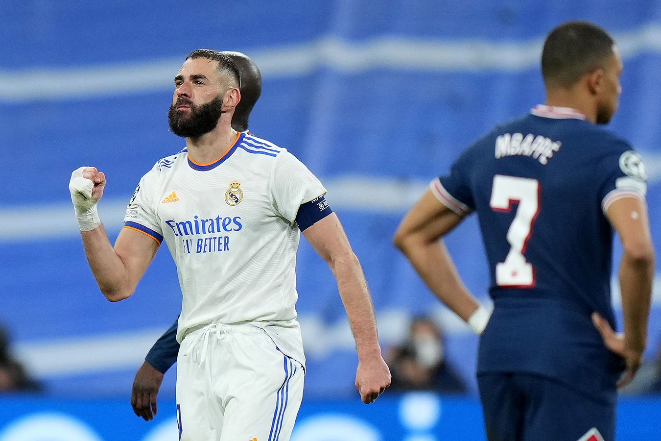 «Real» va «PSJ» uchrashuvidann so‘ng Benzema va Mbappe 15 daqiqa suhbatlashdi...