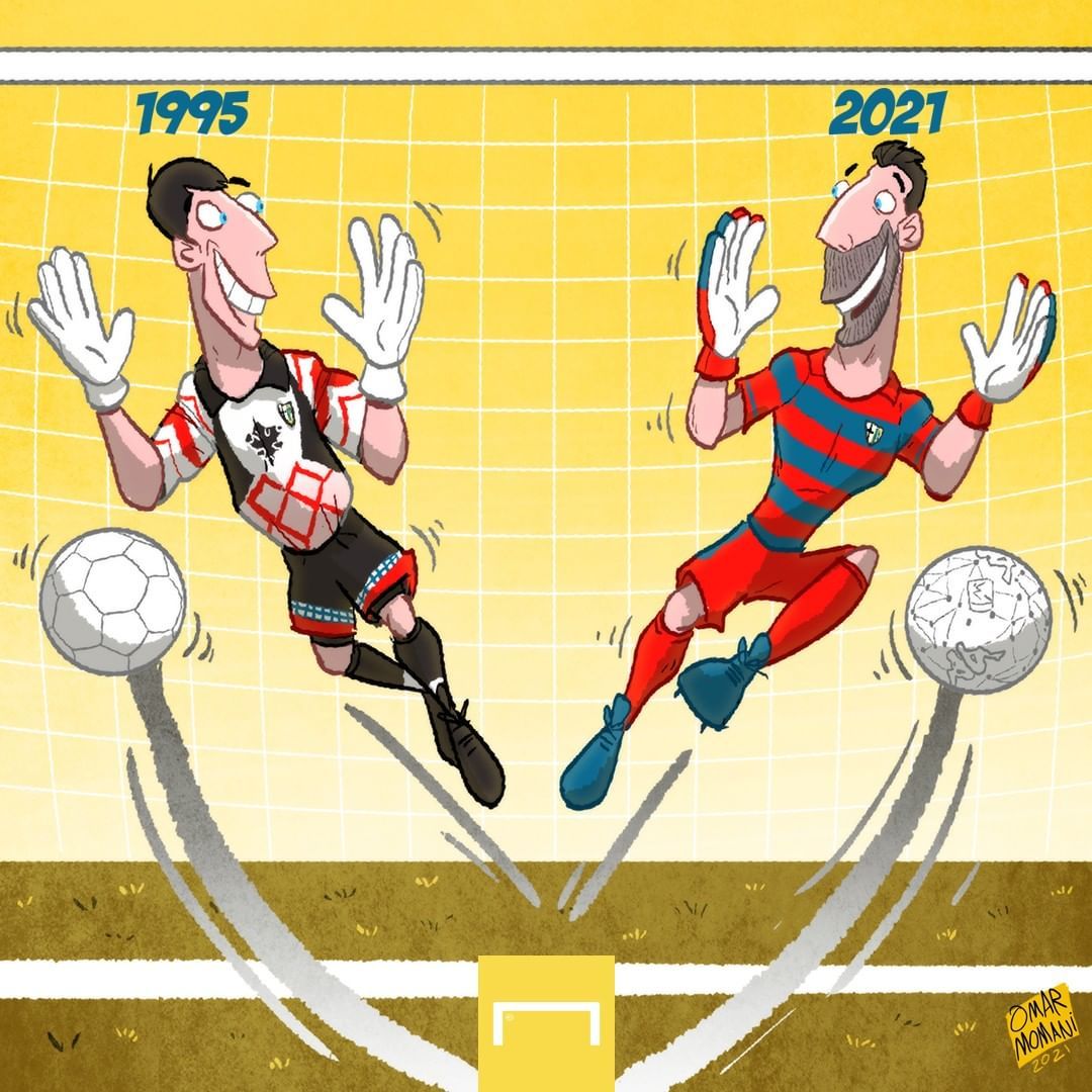 Omar Momanidan karikatura: Buffon 46 yoshgacha o'ynamoqchi